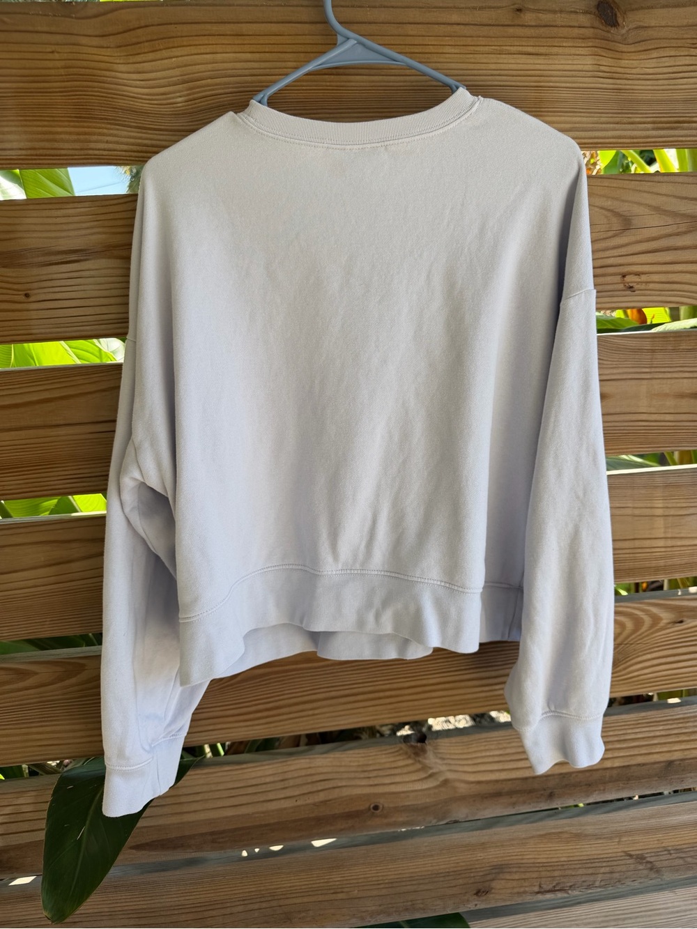 Calvin Klein Women's Light purple lGray Crewneck Sweatshirt - Picture 3 of 3